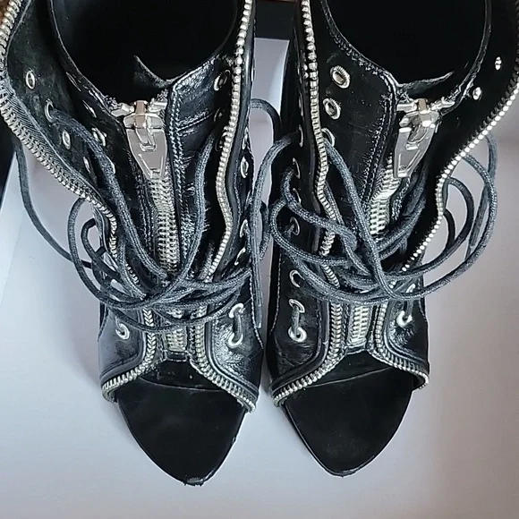 Alexander Wang Zip Heeled Boots Size 7 - Picture 6 of 6